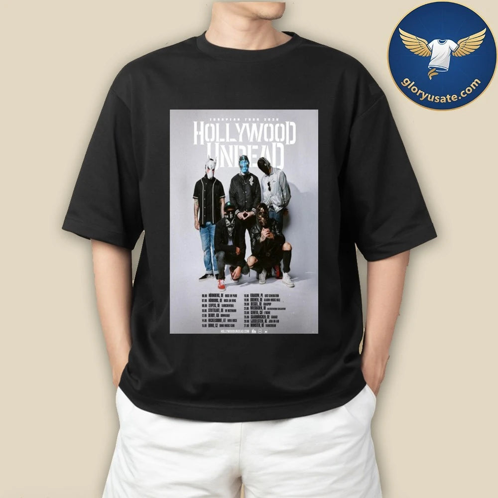 Hollywood Undead European Tour 2026 Poster Shirt