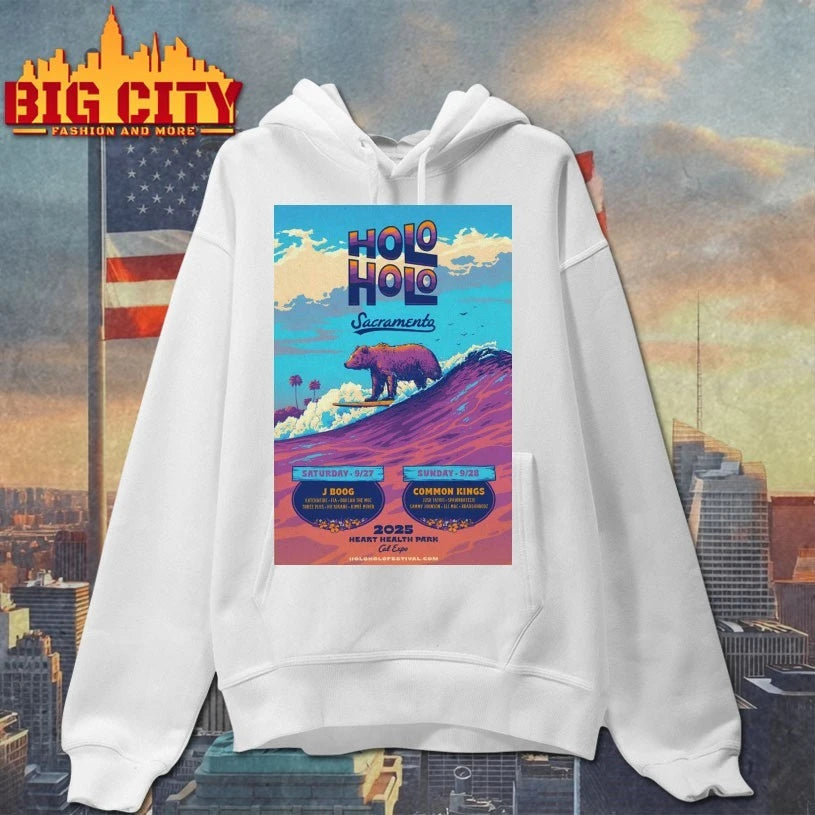 Holo Holo Music Festival Sep 27-28 2025 Heart Health Park In Sacramento CA Poster shirt