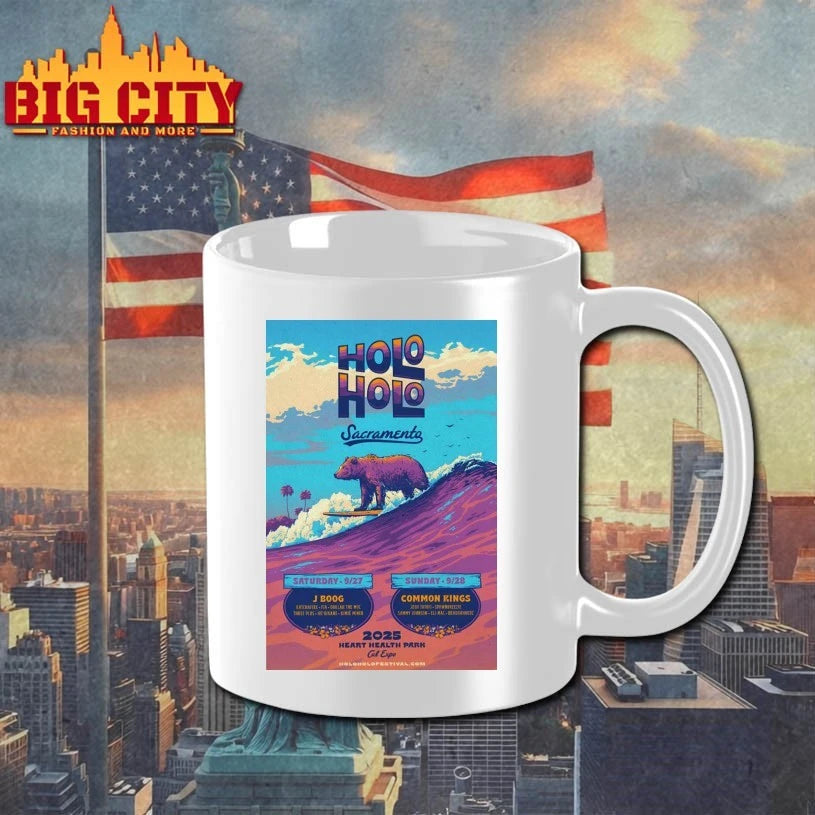 Holo Holo Music Festival Sep 27-28 2025 Heart Health Park In Sacramento CA Poster shirt