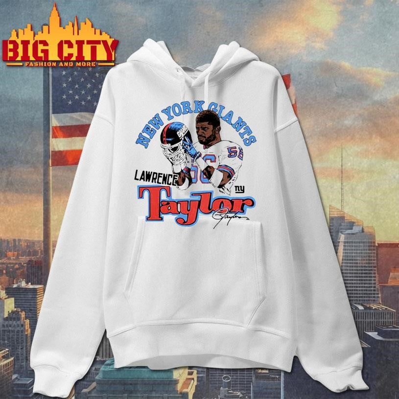 Homage Lawrence Taylor Royal New York Giants Retired Player Classic Caricature Shirt