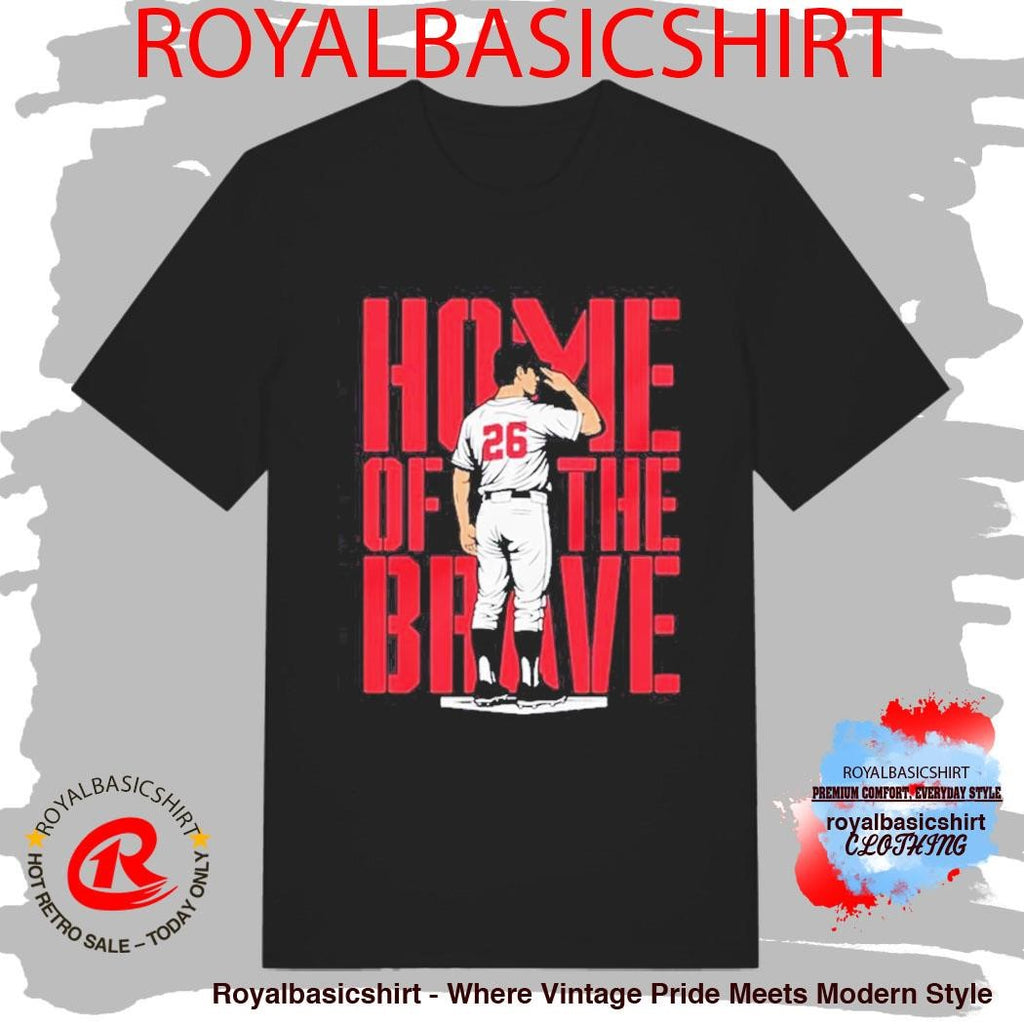 Home Of The Brave No 26 Baseball Shirt