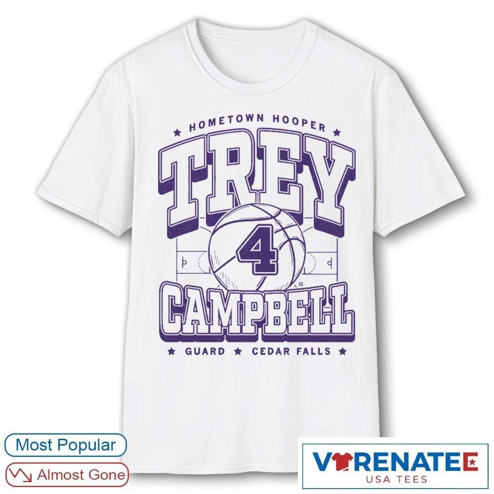 Hometown Hooper Trey Campbell Guard Cedar Falls Max Collegiate 2026 shirt