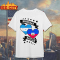 Honduran vs Haitian heart flags shirt