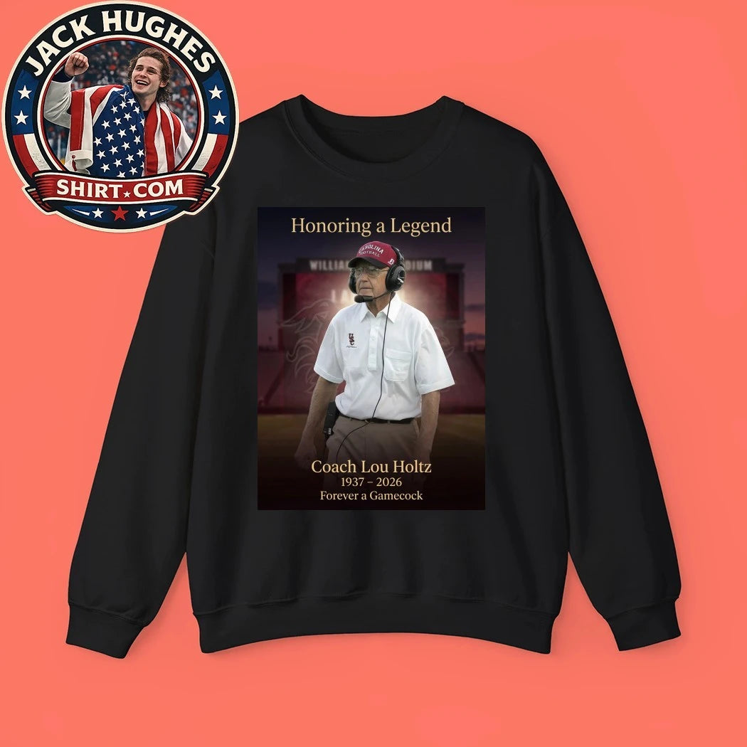 Honoring a Legend Coach Lou Holtz 1937-2026 Forever a Gamecock Shirt