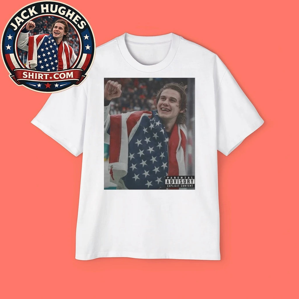 Honoring ice hockey player Jack Hughes after Team USA’s dramatic victory at the 2026 Winter Olympics T-Shirt