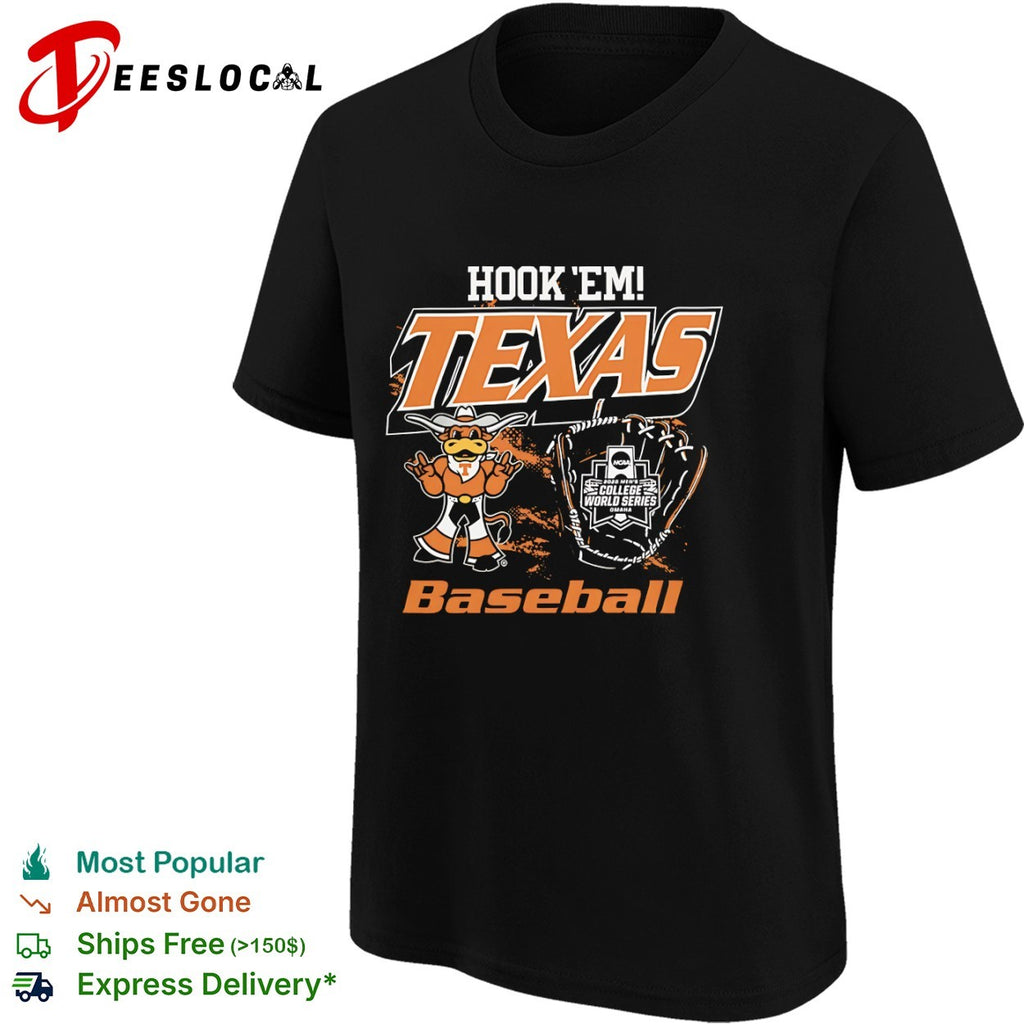 Hook Em Texas Longhorns Baseball 2026 NCAA Men’s College World Series Omaha shirt
