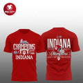 Hoosiers Football 2026 Peach Bowl Champions Two Sided Shirt