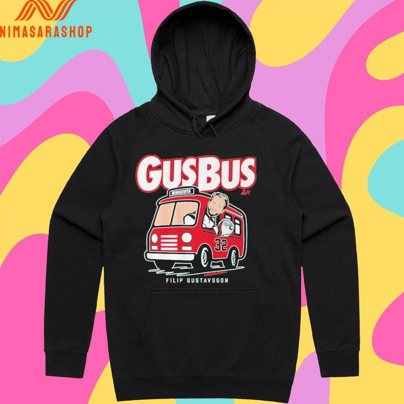 Hop On The Gus Bus Filip Gustavsson Minnesota Wild Shirts
