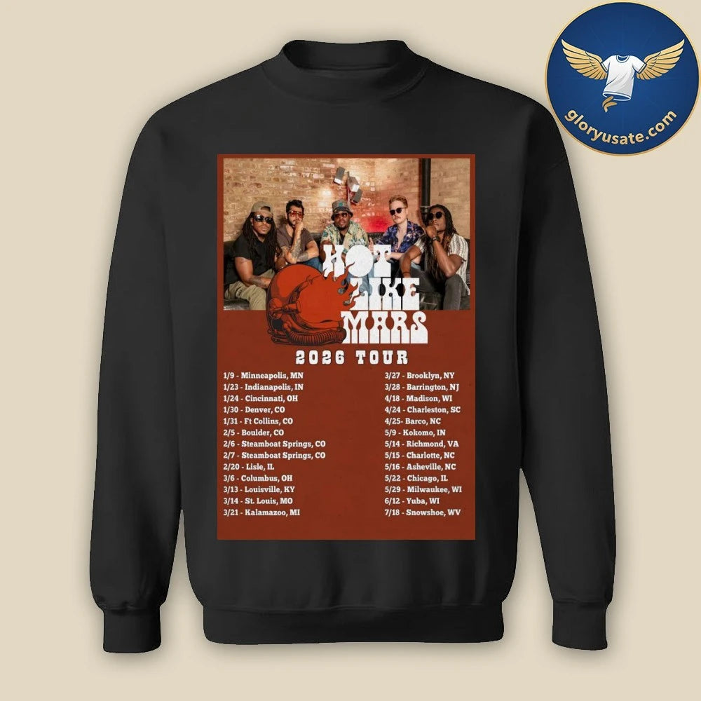 Hot Like Mars Tour 2026 Poster Shirt