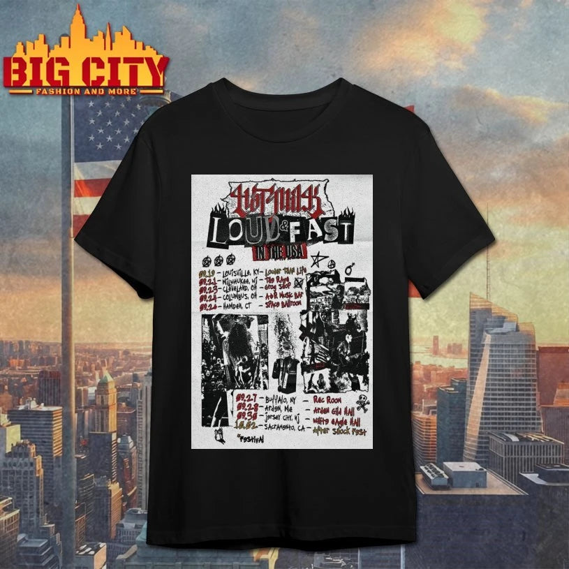 Hot Milk America Tour 2025 Poster shirts