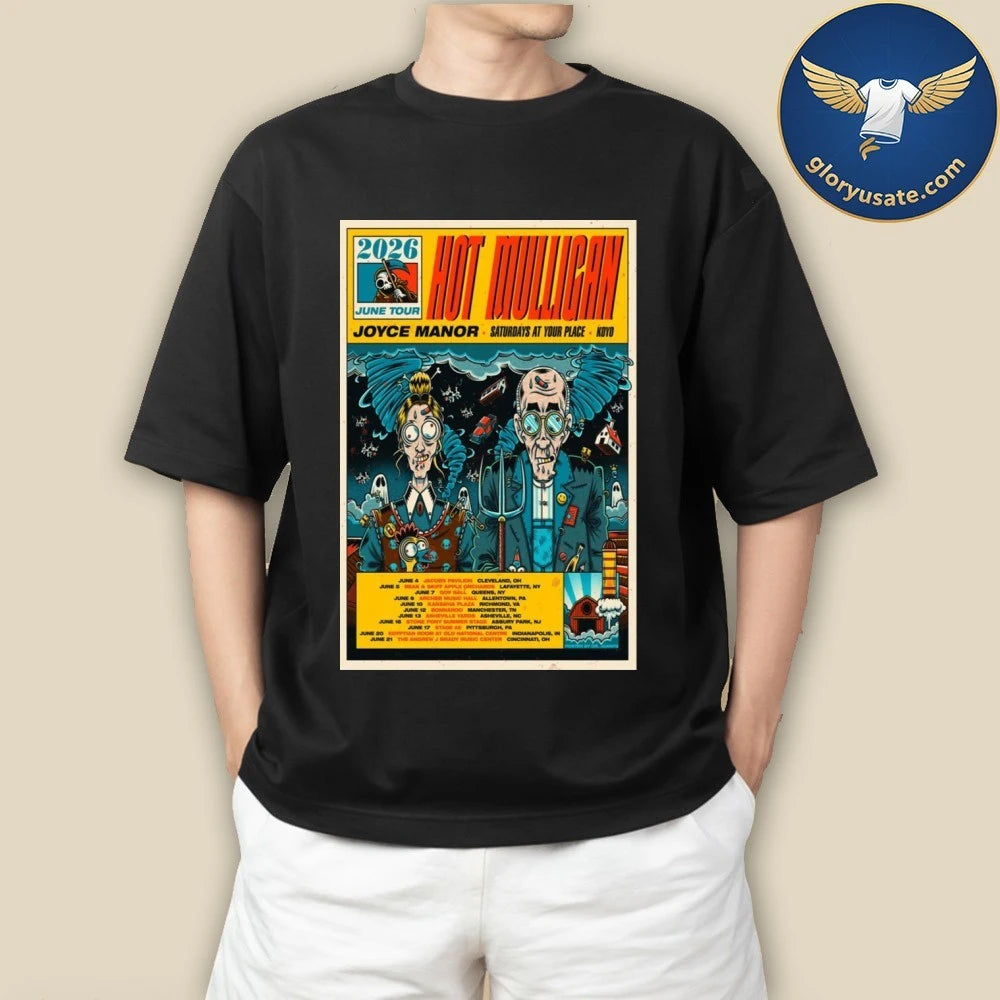 Hot Mulligan 2026 June Tour Poster Shirt