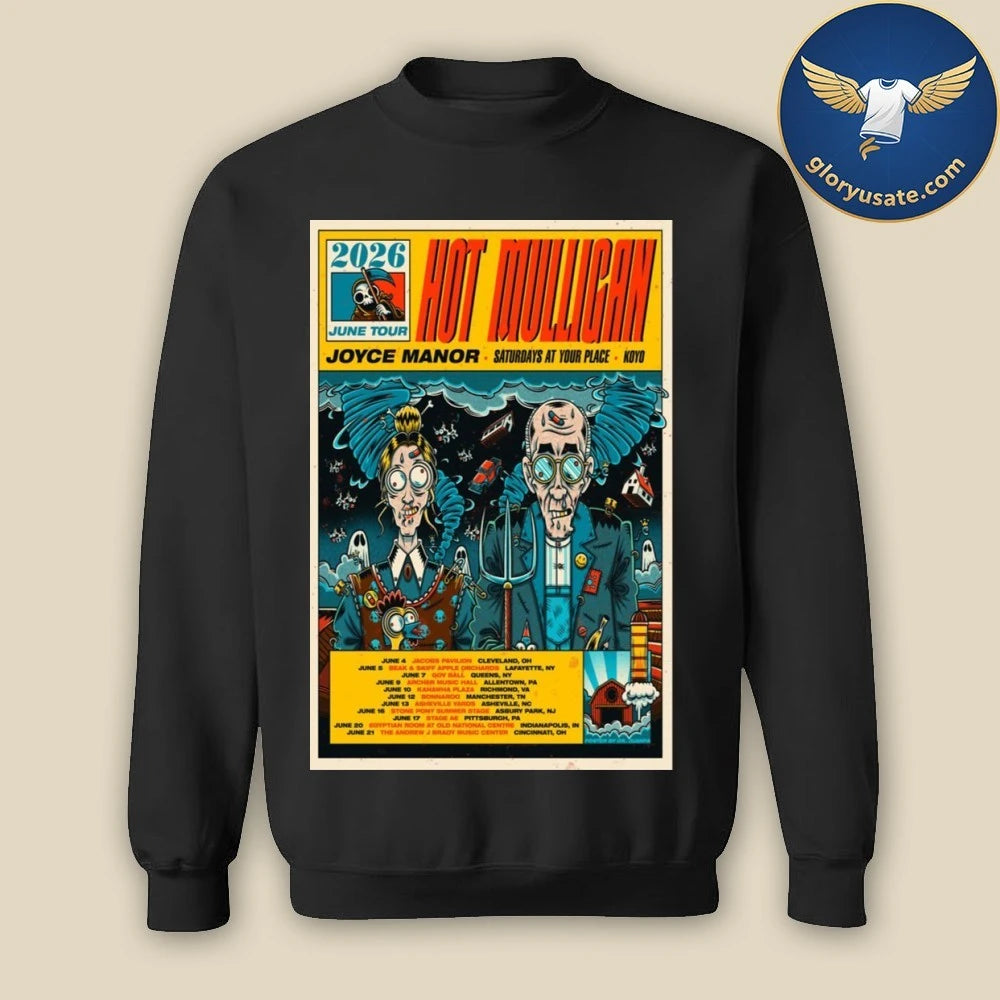 Hot Mulligan 2026 June Tour Poster Shirt