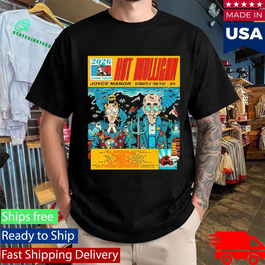 Hot Mulligan 2026 June Tour Schedule Tour Dates Art By Dr Juanpa Shirt