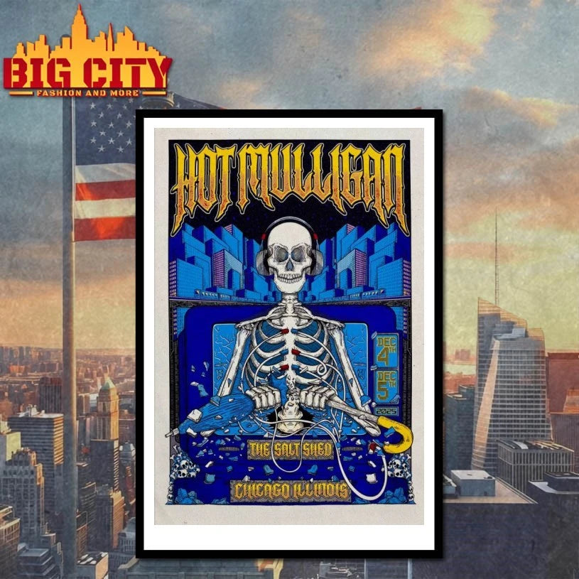 Hot Mulligan At The Salt Shed In Chicago IL On Dec 4-5 2025 Poster shirt
