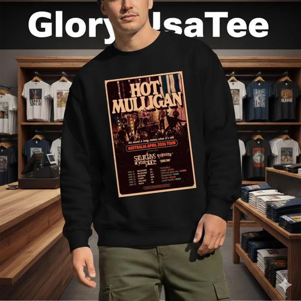 Hot Mulligan Australia April 2026 Tour Poster Shirt