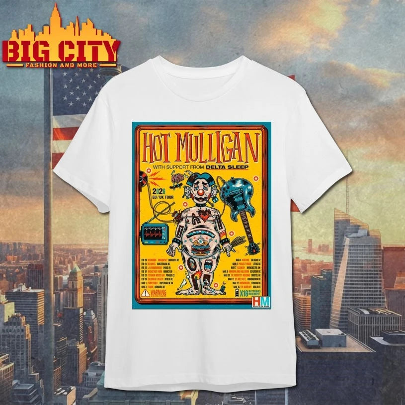 Hot Mulligan Europe And UK Tour 2026 City Dates Home Poster Shirt