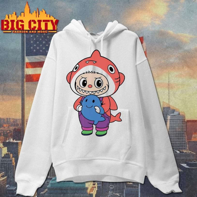 Hot orange baby shark labubu cute doll drawing Shirt