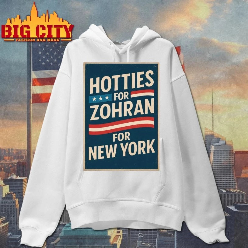 Hotties For Zohran for New York poster shirt
