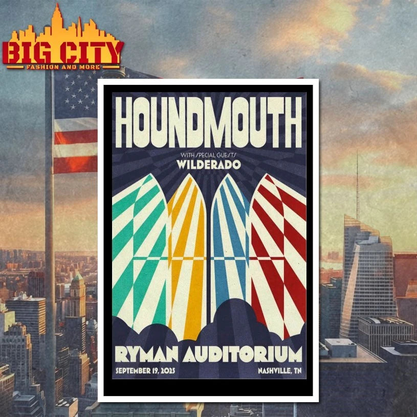 Houndmouth At Ryman Auditorium On Sep 19 2025 Poster shirt