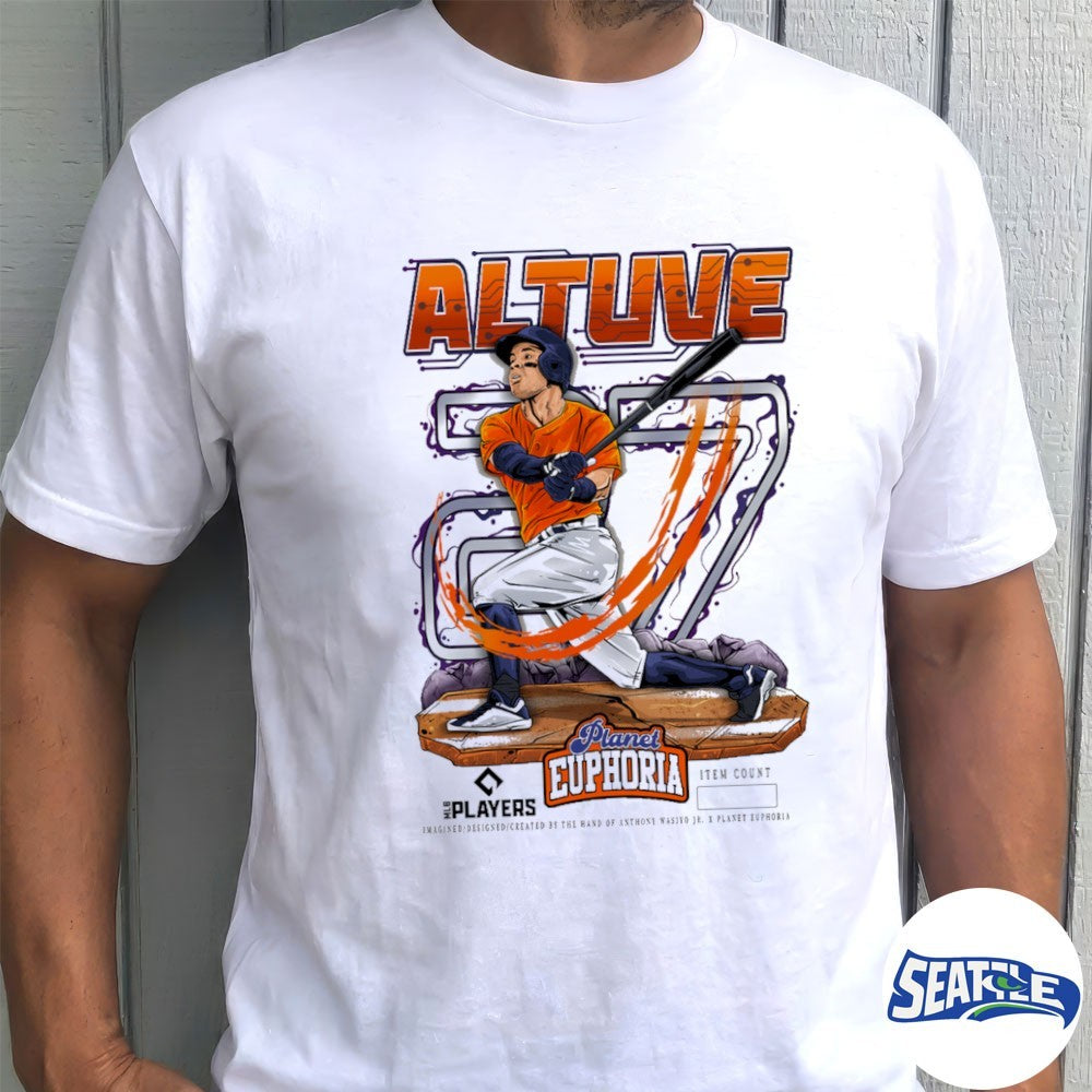 Houston Astros MLB 2026 Jose Altuve Planet Euphoria Art shirt