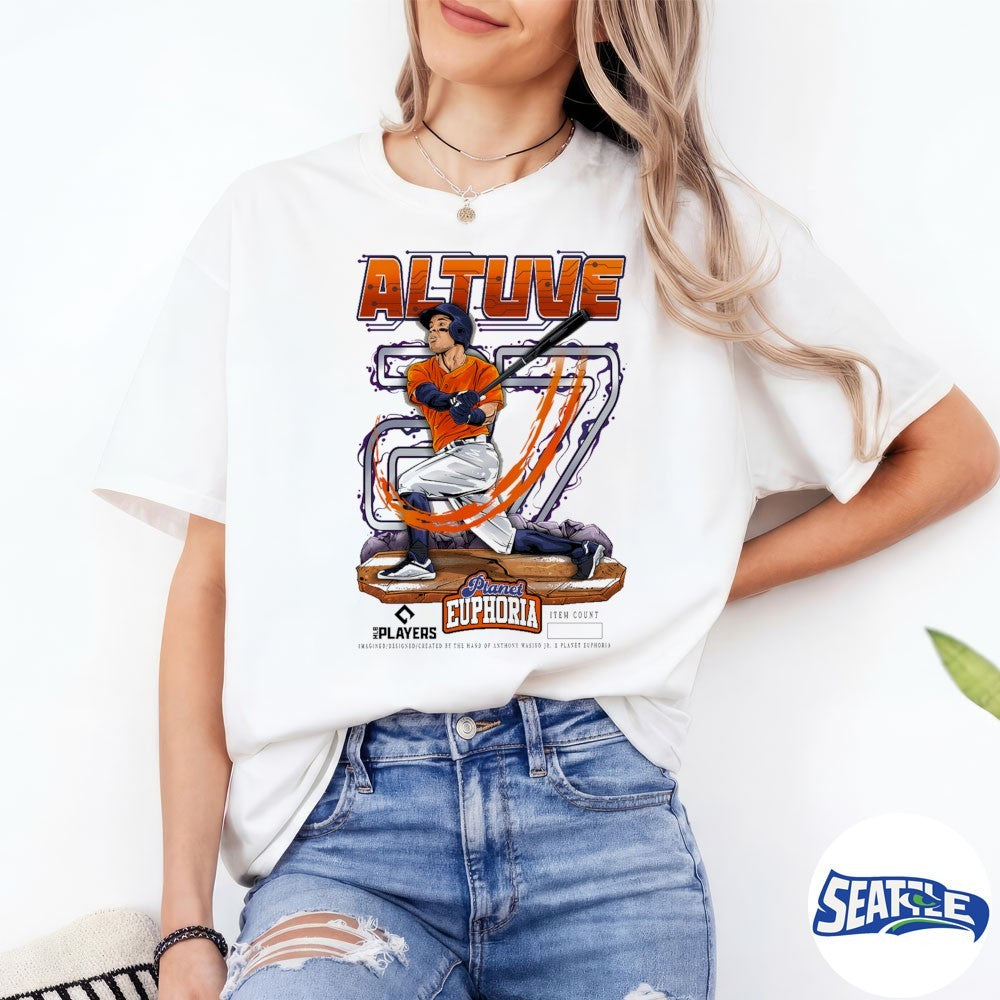 Houston Astros MLB 2026 Jose Altuve Planet Euphoria Art shirt