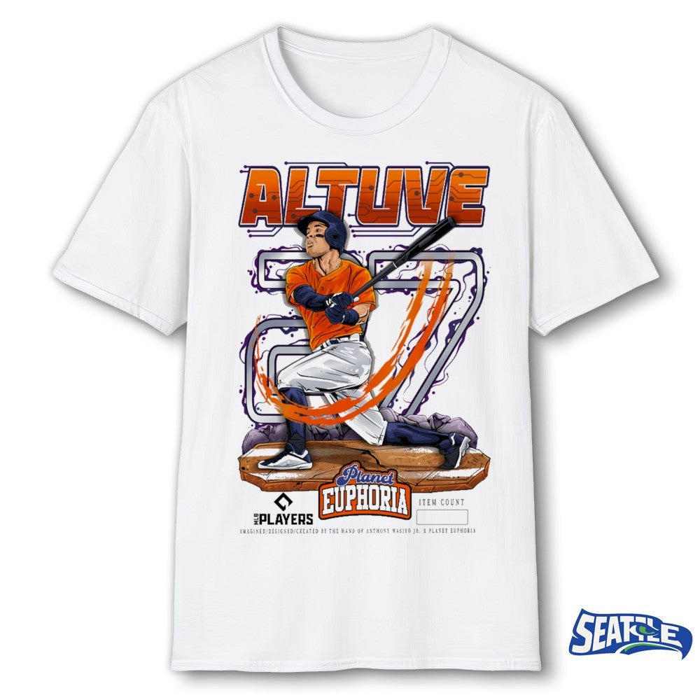 Houston Astros MLB 2026 Jose Altuve Planet Euphoria Art shirt