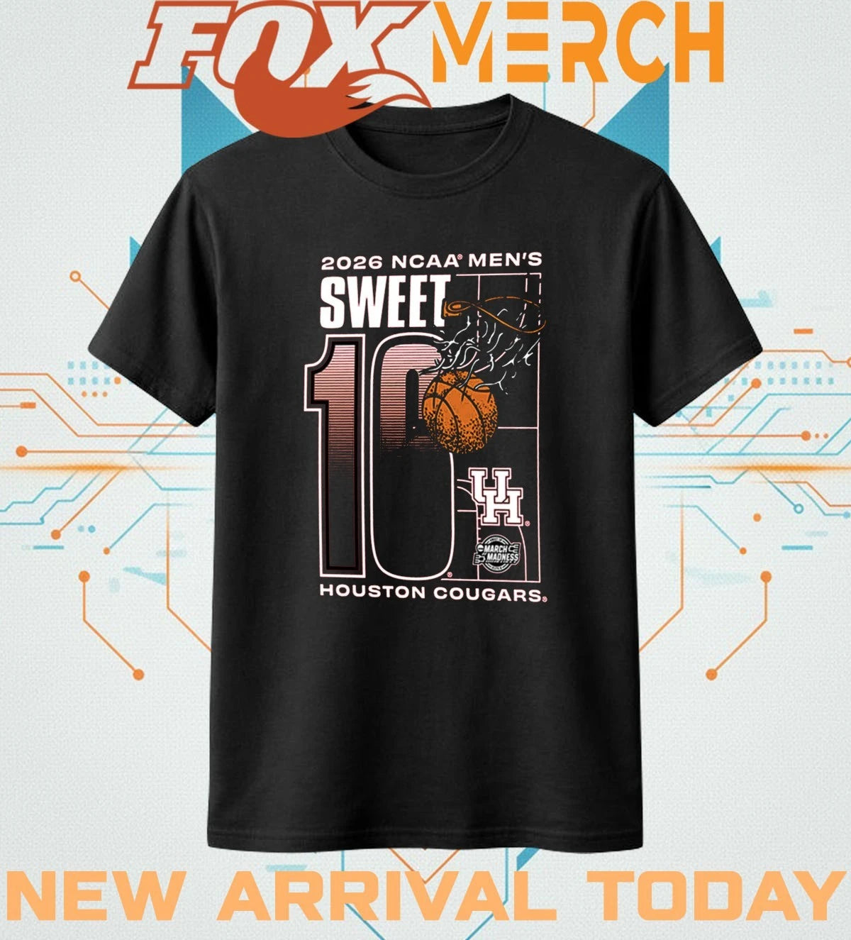Houston Cougars 2026 NCAA March Madness Sweet 16 Bound shirt