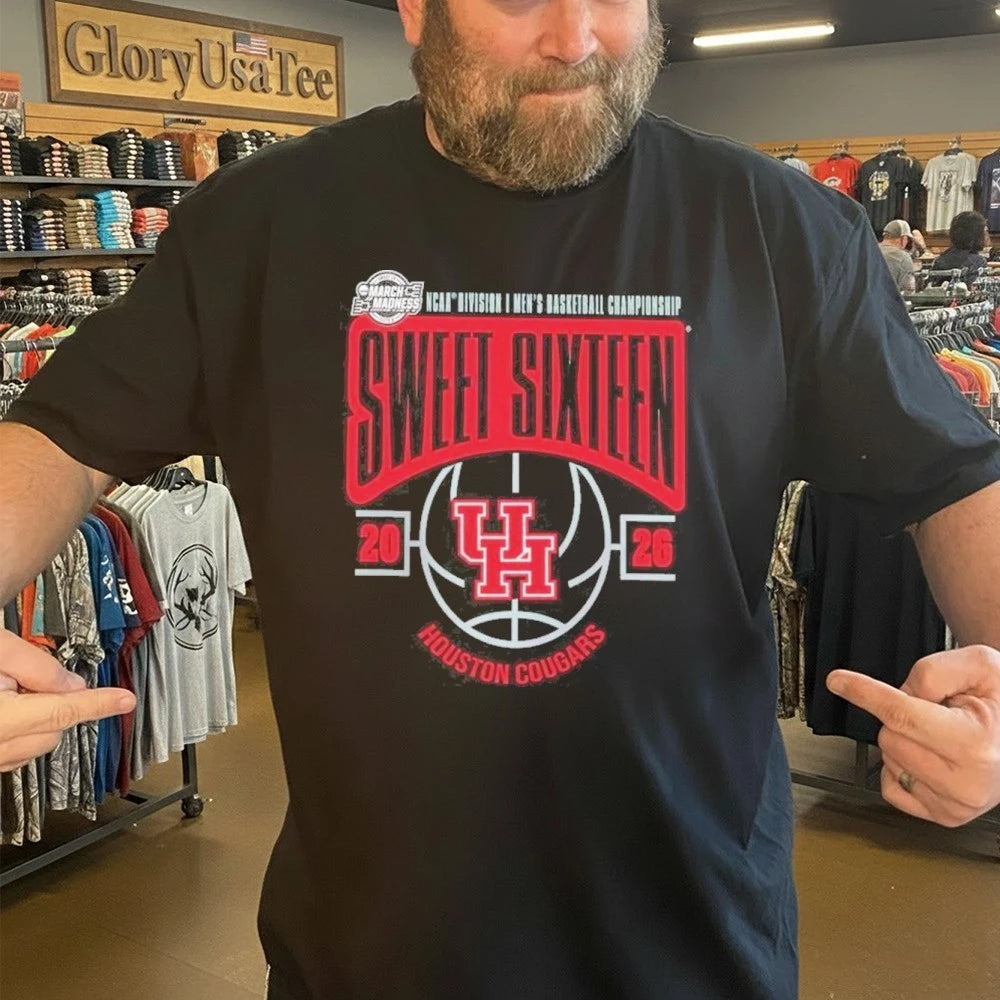 Houston Cougars 2026 NCAA Men’s Basketball Tournament March Madness Sweet 16 Shirt
