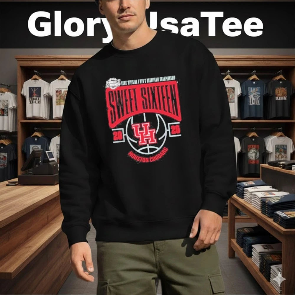 Houston Cougars 2026 NCAA Men’s Basketball Tournament March Madness Sweet 16 Shirt