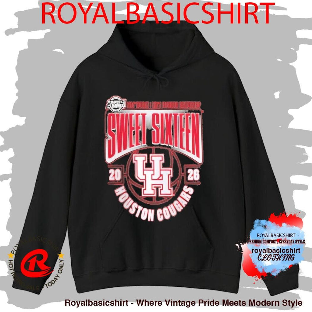 Houston Cougars Men’s Basketball 2026 NCAA March Madness Sweet 16 T-Shirt