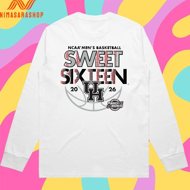 Houston Cougars Ncaa Men’s Basketball Sweet Sixteen March Madness 2026 Shirts