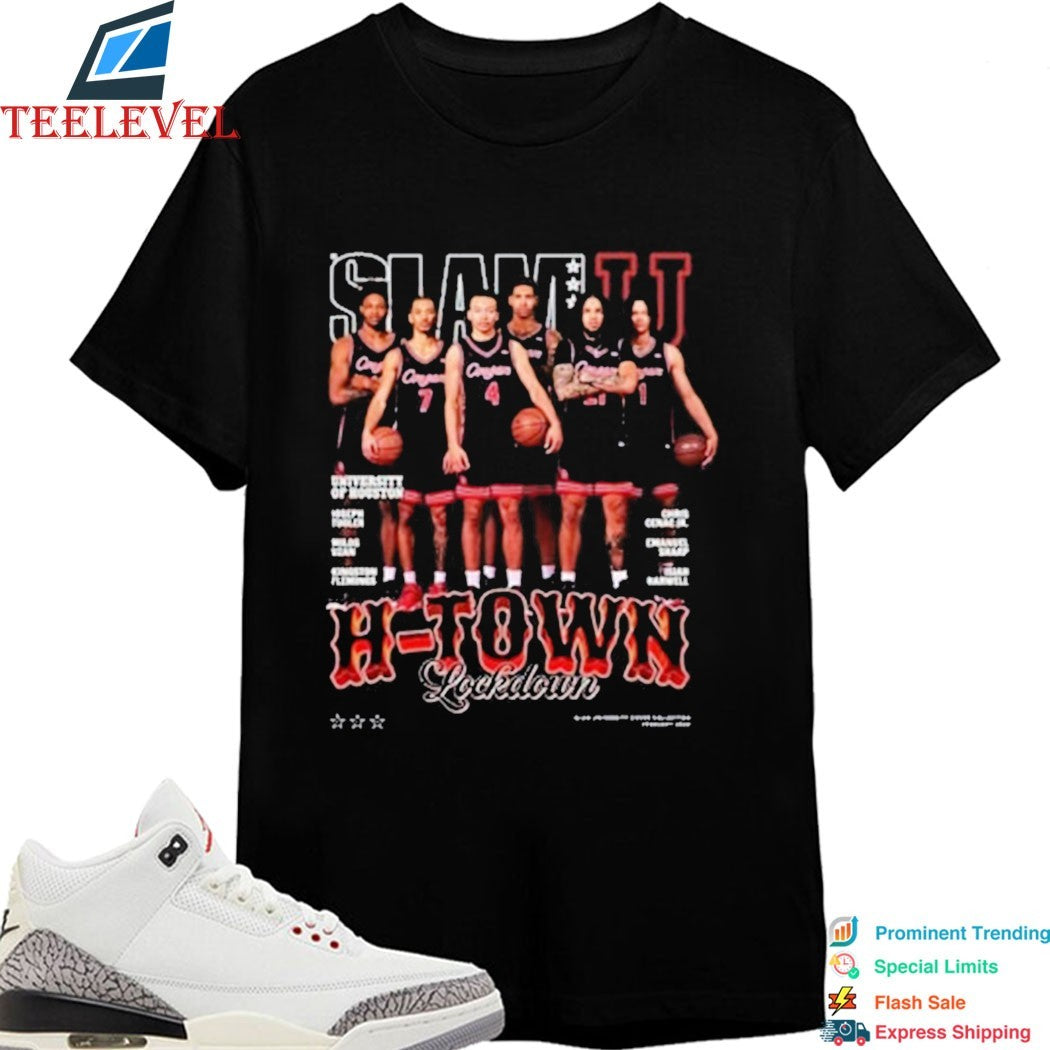 Houston Cougars Slam H-Town Men’s Basketball Team Players T-Shirts