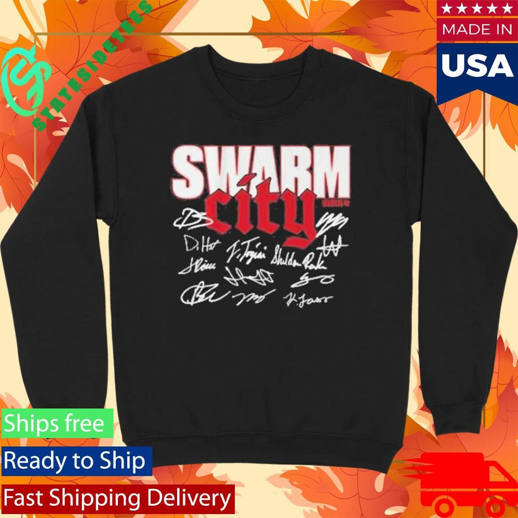 Houston Football Swarm City Signatures Shirt