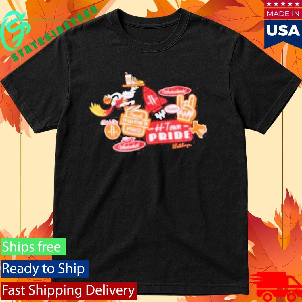 Houston Rockets X Whataburger Sticker Shirt
