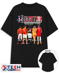 Houston Sports Team skyline players signature shirt