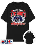 Houston Texans 2025 AFC South Champions helmet shirt