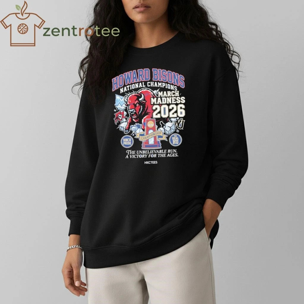 Howard Bisons NCAA National Champions 2026 T-Shirt – Official March Madness Victory Edition – Nkctees Exclusive
