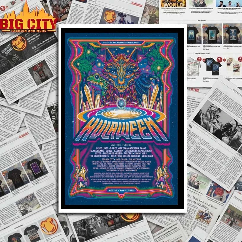 Hulaween 2025 Event Spirit Of The Suwannee Music Park Poster shirt