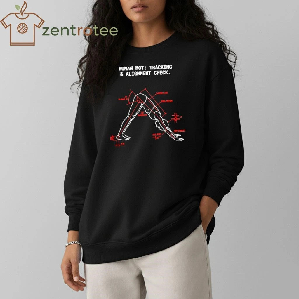Human MOT tracking &amp; alignment check Yoga tee