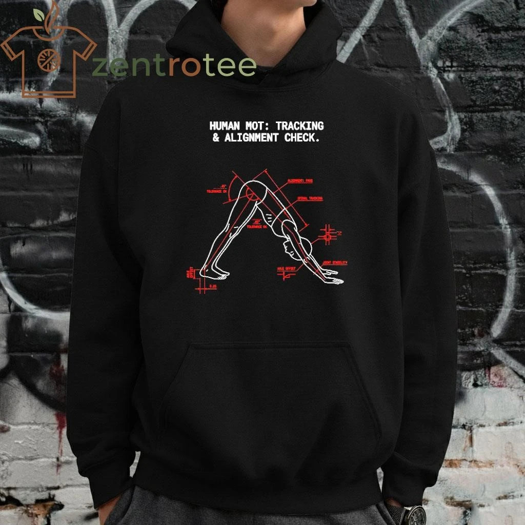 Human MOT tracking &amp; alignment check Yoga tee