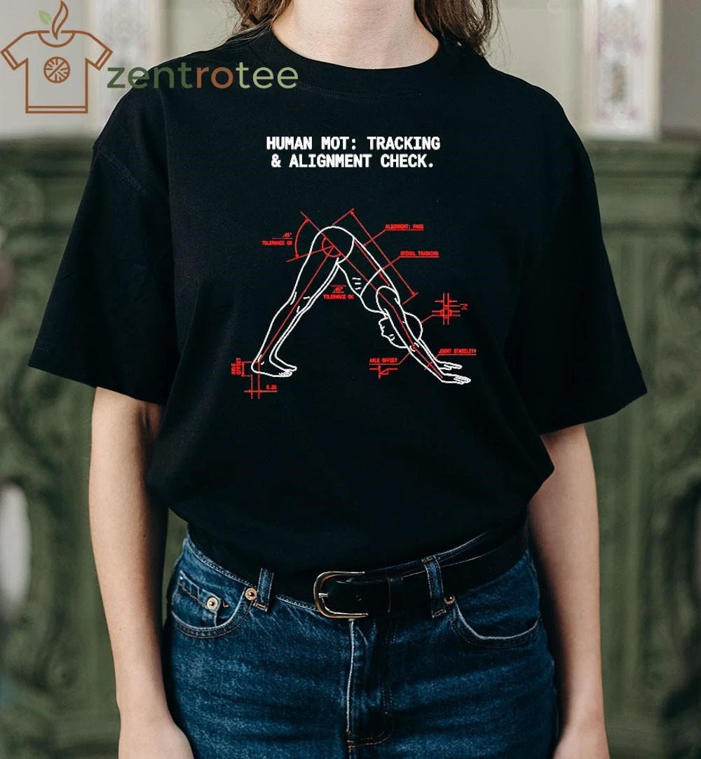 Human MOT tracking &amp; alignment check Yoga tee