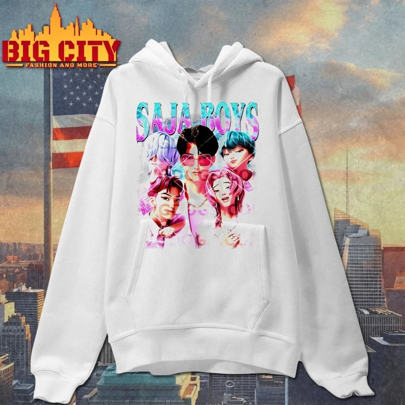 Huntrix Saja Boys Band Poster Kpop Demon Hunters shirt