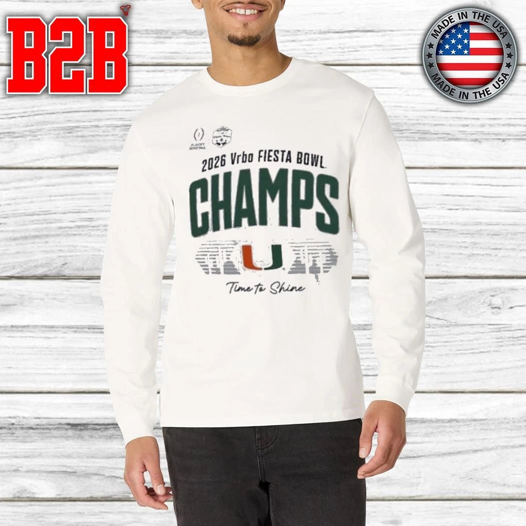 Hurricanes Time To Shine Fiesta Bowl Champions Shirt