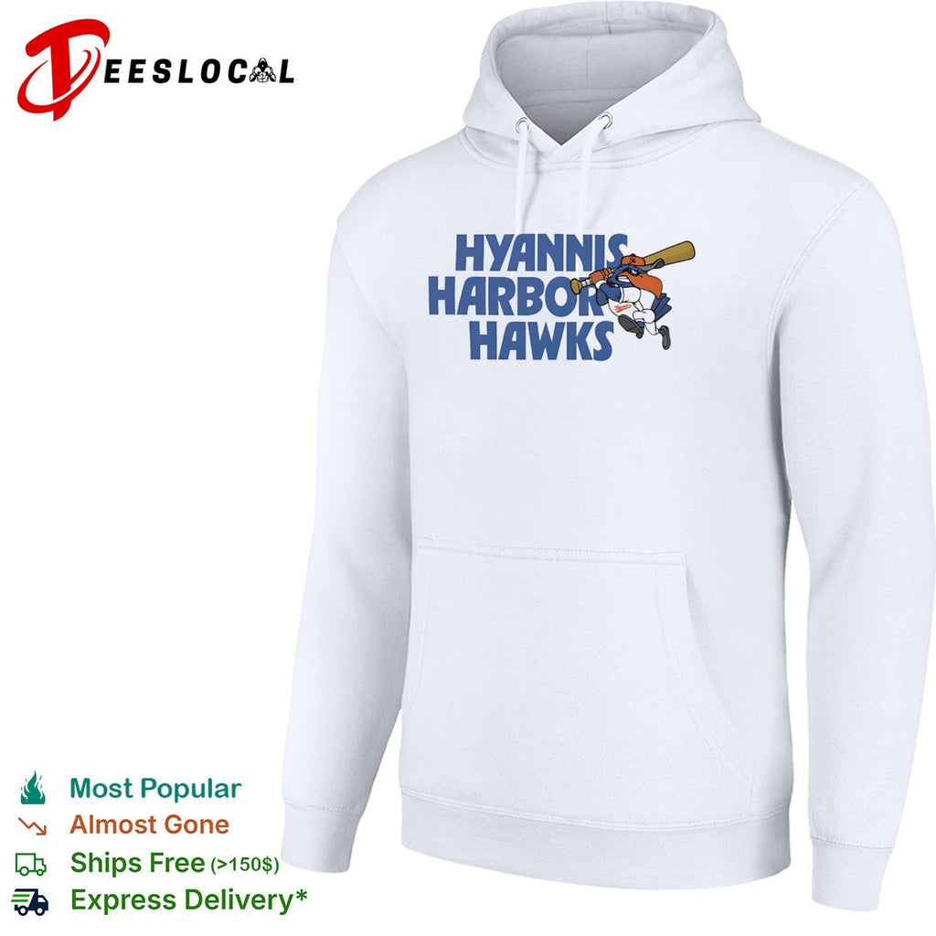 Hyannis Harbor Hawks Baseball Team Logo Mascot Character Cape Cod League shirt