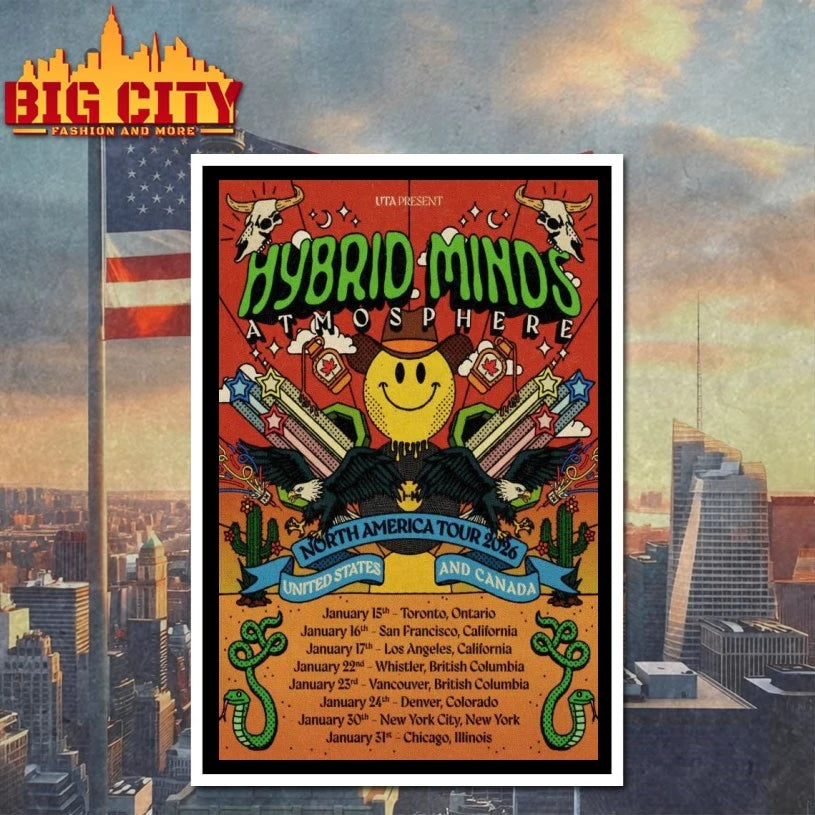 Hybrid Minds Atmosphere USA &amp; Canada 2026 Tour Poster Shirt