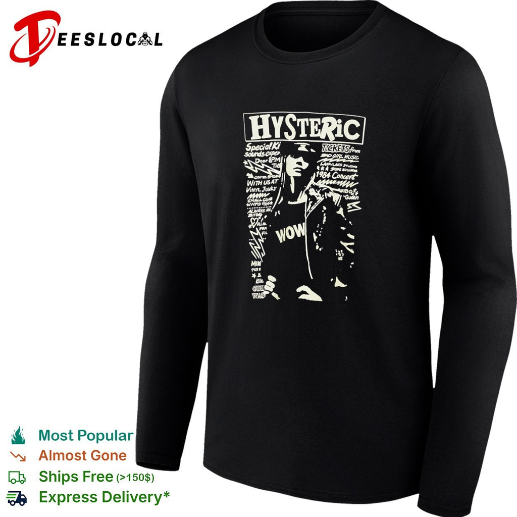 Hysteric Special Ki Tickets from Bad Girl Music Ladyland Studio 1984 Concert shirt