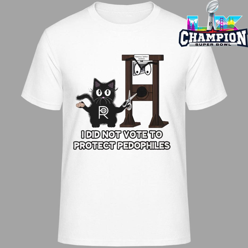 I Did Not Vote To Protect Pedophiles Shirt