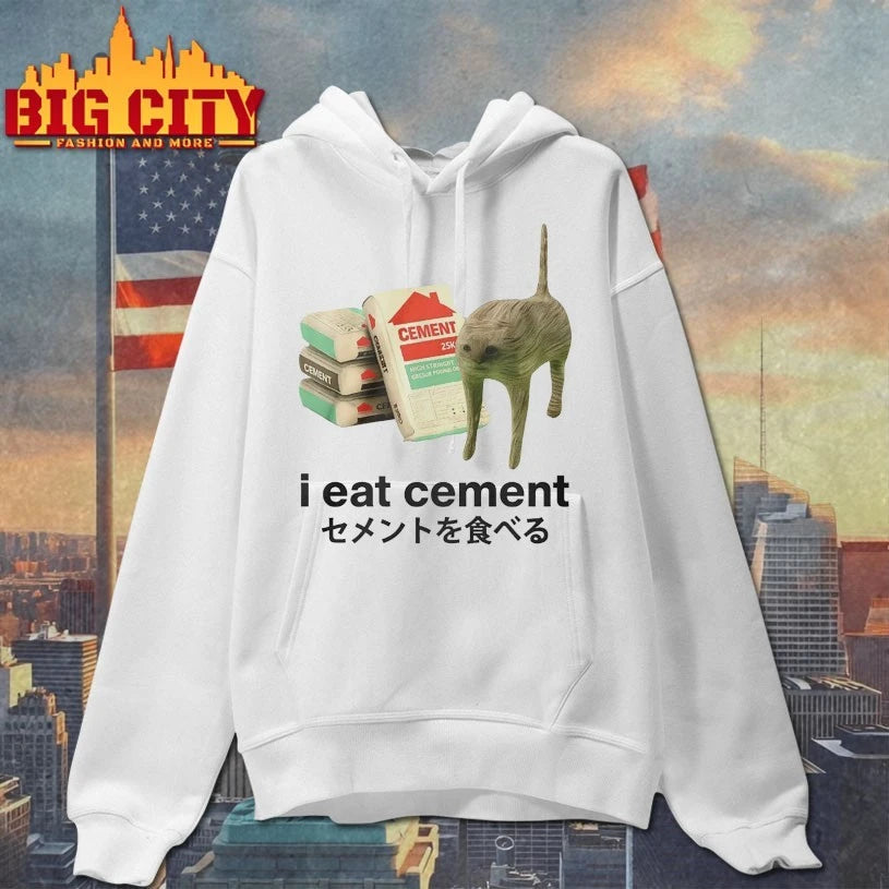 I Eat Cement Cat Meme shirt