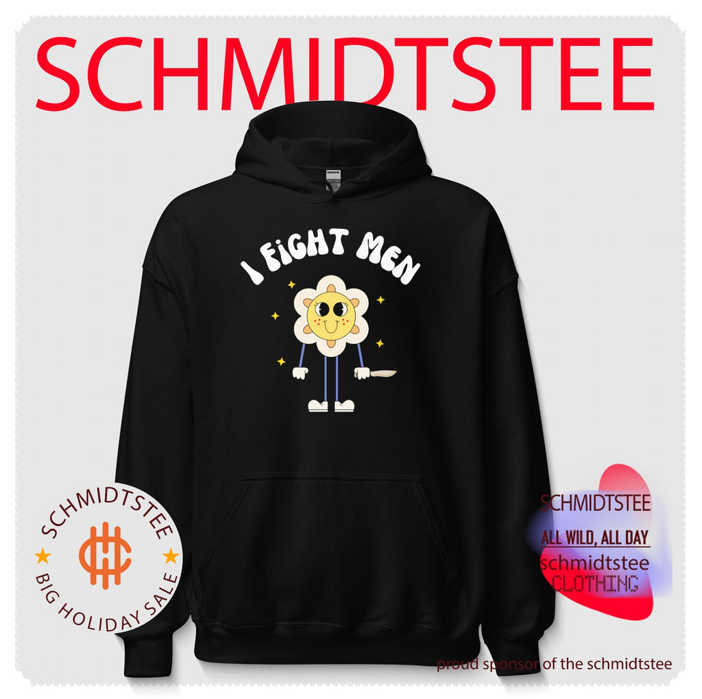 I Fight Men Flower Character funny cartoon shirt