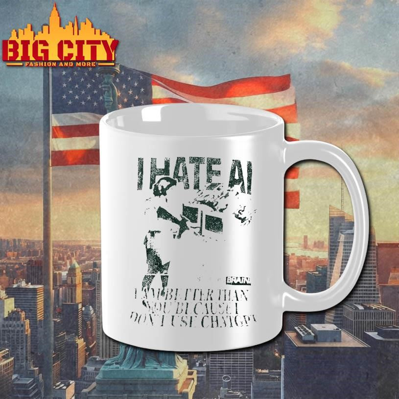 I Hate Ai I Am Better Than You Because I Dont Use Chat Gpt Shirt